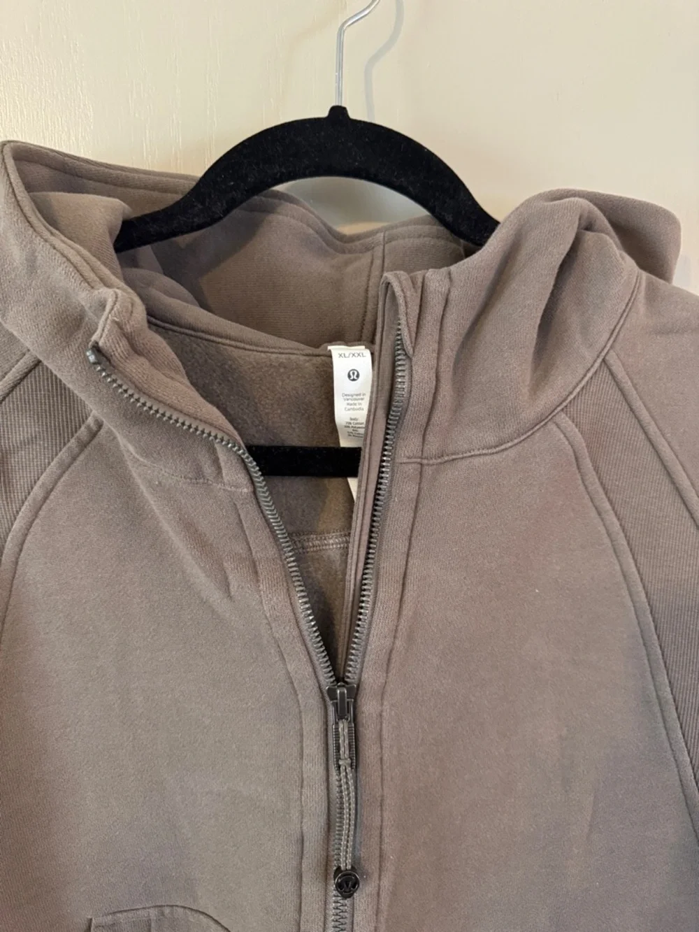 lululemon athletica Scuba Oversized Half‑Zip Hoodie - Nomad Brown - Picture 7 of 8